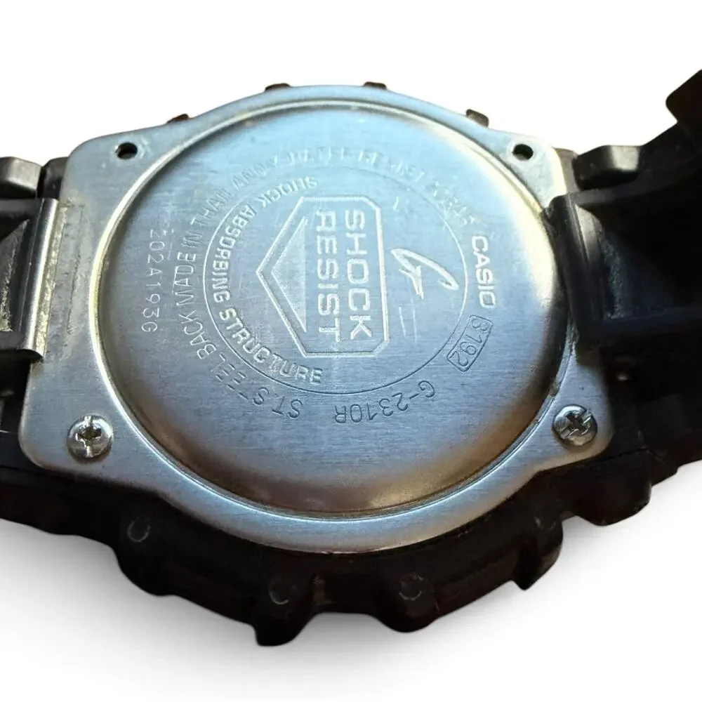Casio G-Shock G-2310R Tough Solar Digital Watch Module 2184 Black Resin Vintage